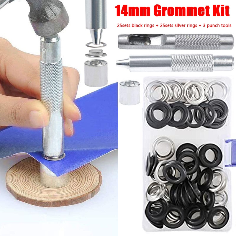 Eyelet Pliers Tool Kit with 50 - Leatherwork Eyelets recensione e prezzo