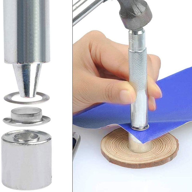 Eyelet Pliers Tool Kit with 50 - Leatherwork Eyelets recensione e prezzo