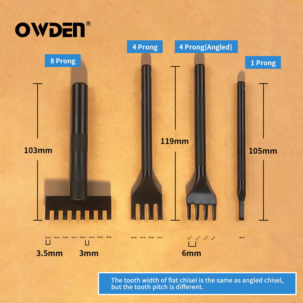 OWDEN Leather Lacing Chisel Se - Leatherwork Punch recensione e prezzo