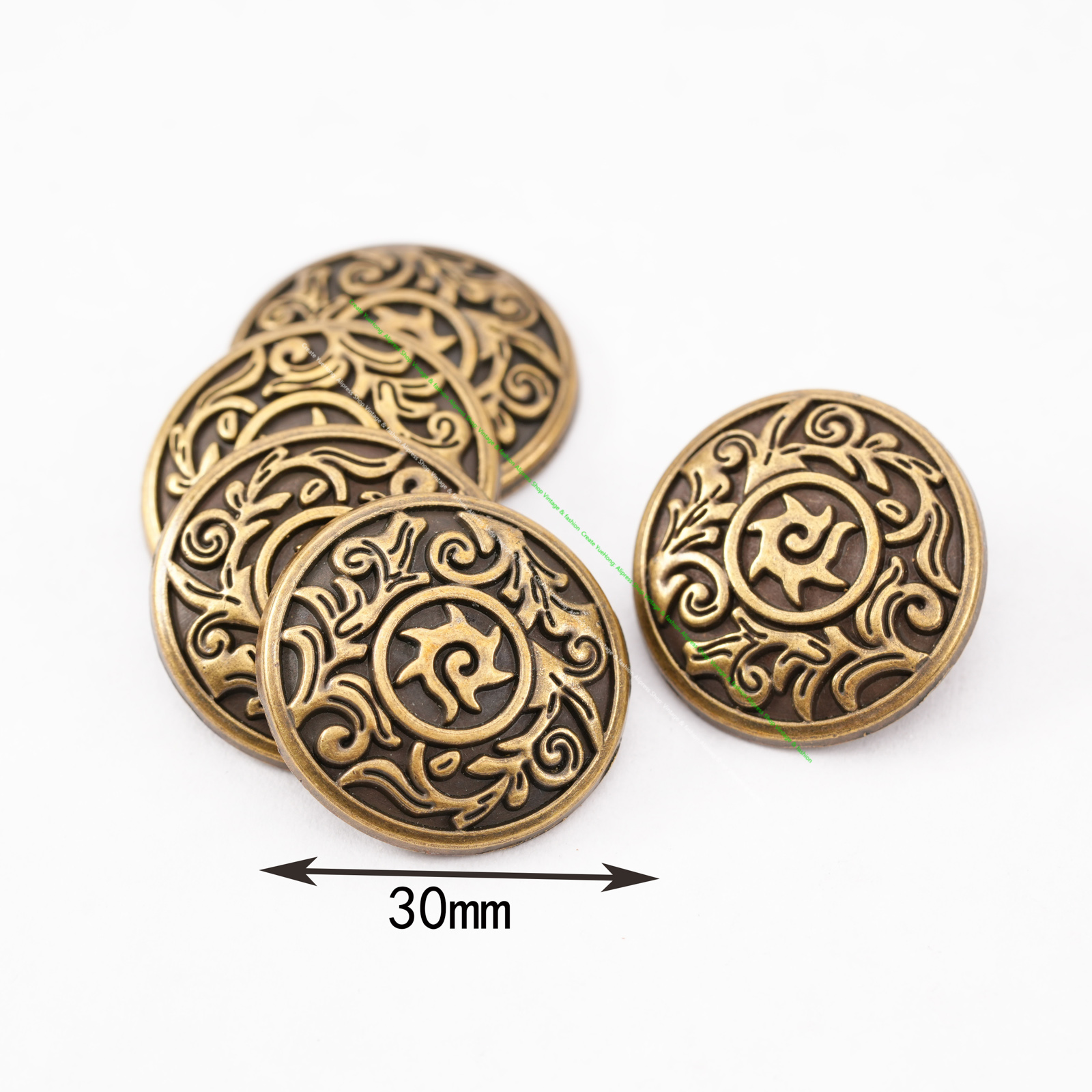 10PC 31*30MM Trabal BRASS SUN  - Leatherwork Flowers recensione e prezzo