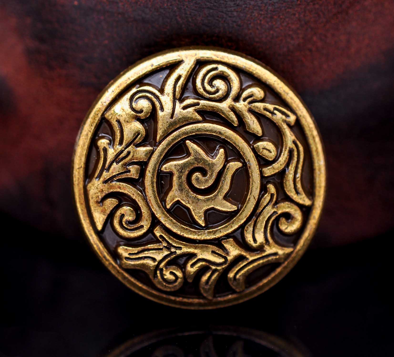 10PC 31*30MM Trabal BRASS SUN  - Leatherwork Flowers recensione e prezzo
