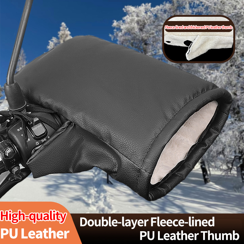 2PCS Winter Electric Bike Glov - Leather Work Winter Gloves recensione e prezzo