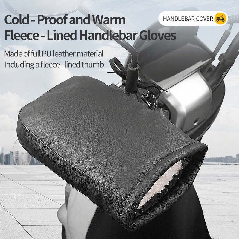 2PCS Winter Electric Bike Glov - Leather Work Winter Gloves recensione e prezzo