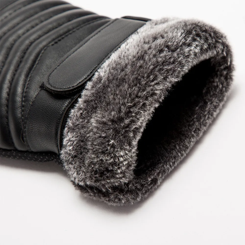 Gloves Winter MEN'S Fur Mouth  - Leather Work Winter Gloves recensione e prezzo