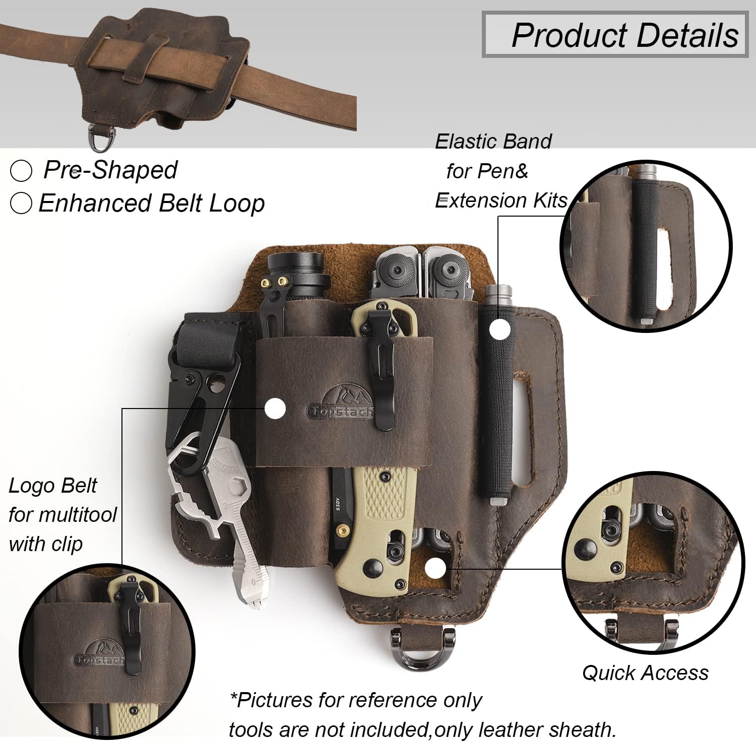 Leather Multitool Sheath, EDC  - Leatherwork Products recensione e prezzo