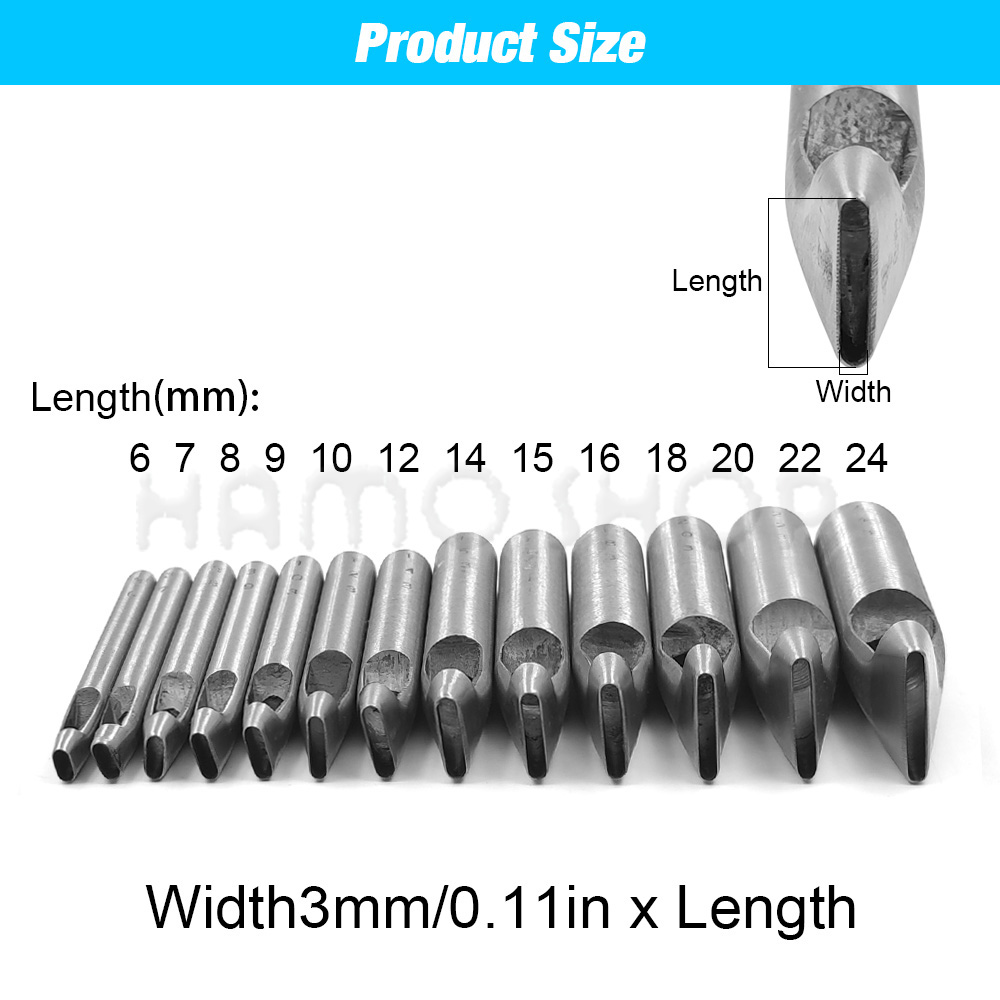 2mm/3mm Width Leather Oval Sha - Leatherwork Punch recensione e prezzo