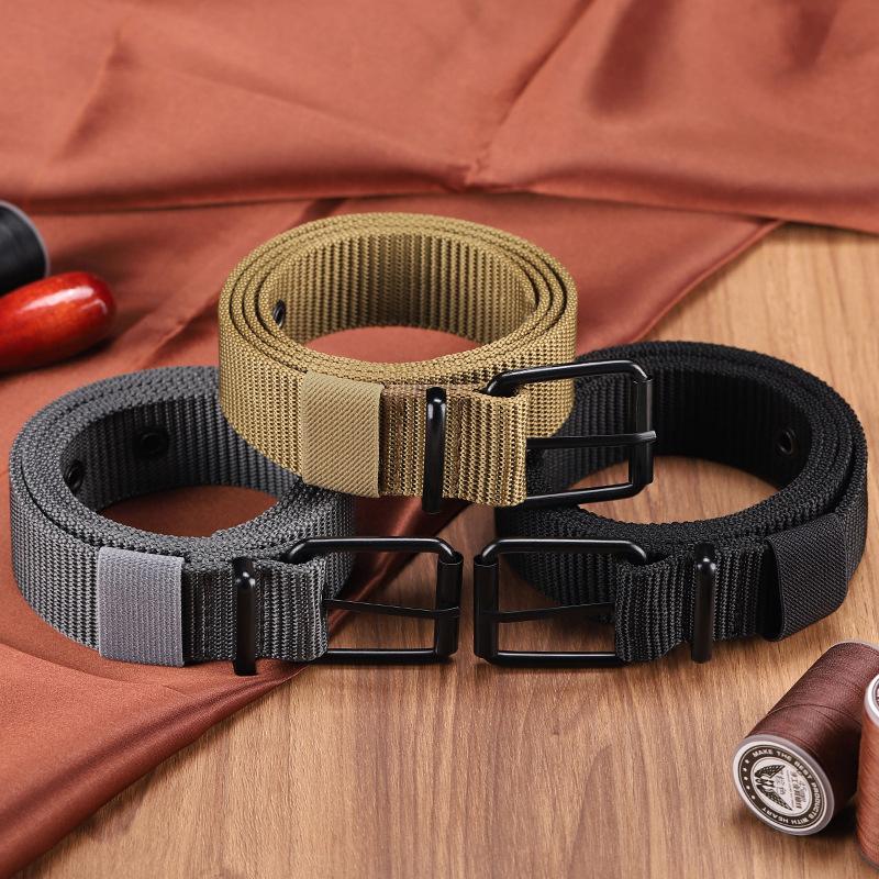 Men's Belt Porous Canvas Pin B - Leatherwork Eyelets recensione e prezzo