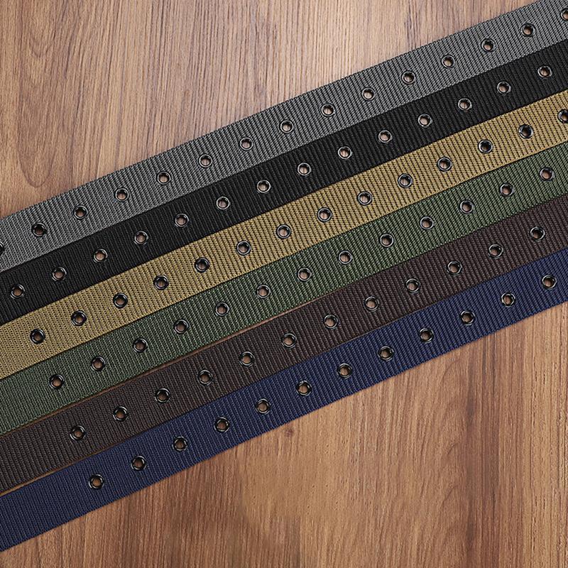 Men's Belt Porous Canvas Pin B - Leatherwork Eyelets recensione e prezzo