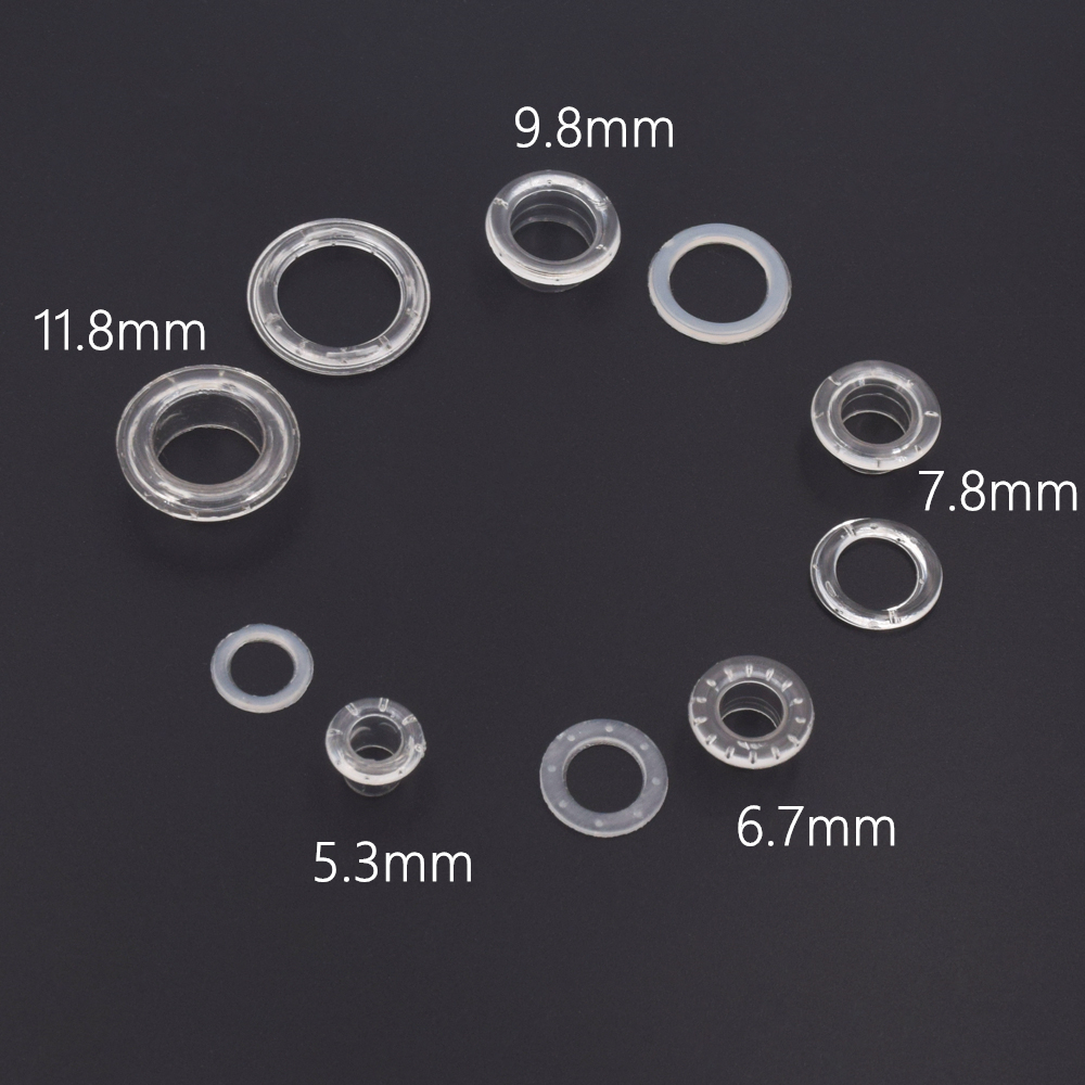 100 Sets White Clear Black Pla - Leatherwork Eyelets recensione e prezzo