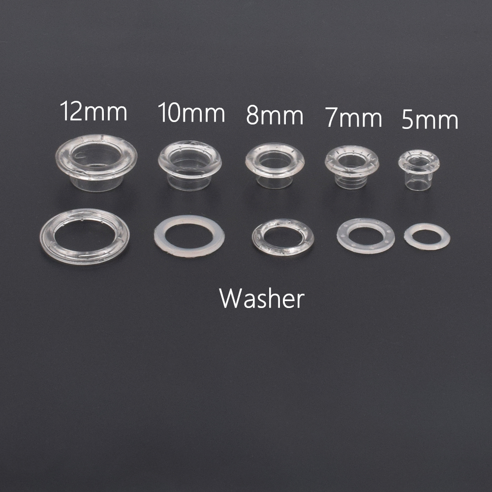 100 Sets White Clear Black Pla - Leatherwork Eyelets recensione e prezzo