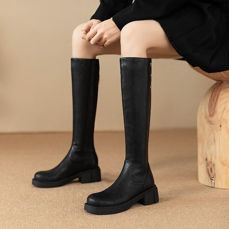 Autumn Winter Middle Heel Ladi - Leather Work Boots recensione e prezzo