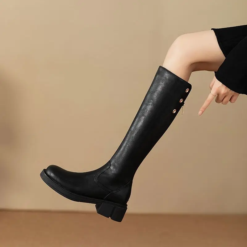 Autumn Winter Middle Heel Ladi - Leather Work Boots recensione e prezzo
